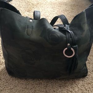Sanctuary handbag new with tags camo black leather